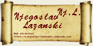 Njegoslav Lazanski vizit kartica